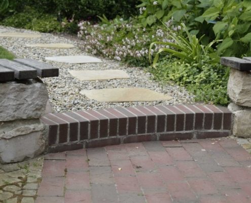 Weg zur Terrasse, Pflasterklinker