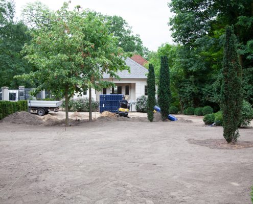 Baustelle Gartenbau
